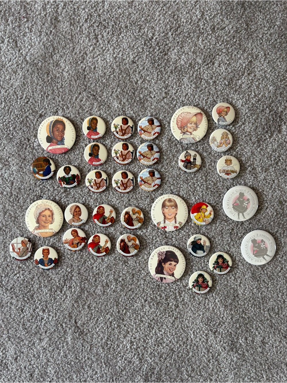 Vintage American Girl Doll pins